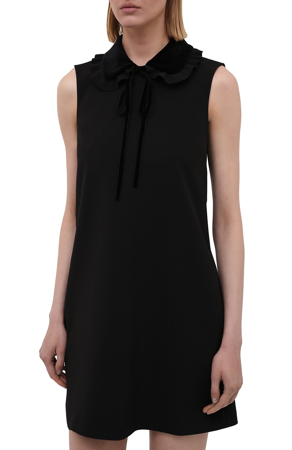Платье REDVALENTINO черного цвета по цене 52100 руб., арт. WR3VABP0/610, фото 3 Платье REDVALENTINO, арт. WR3VABP0/610, фото 3
