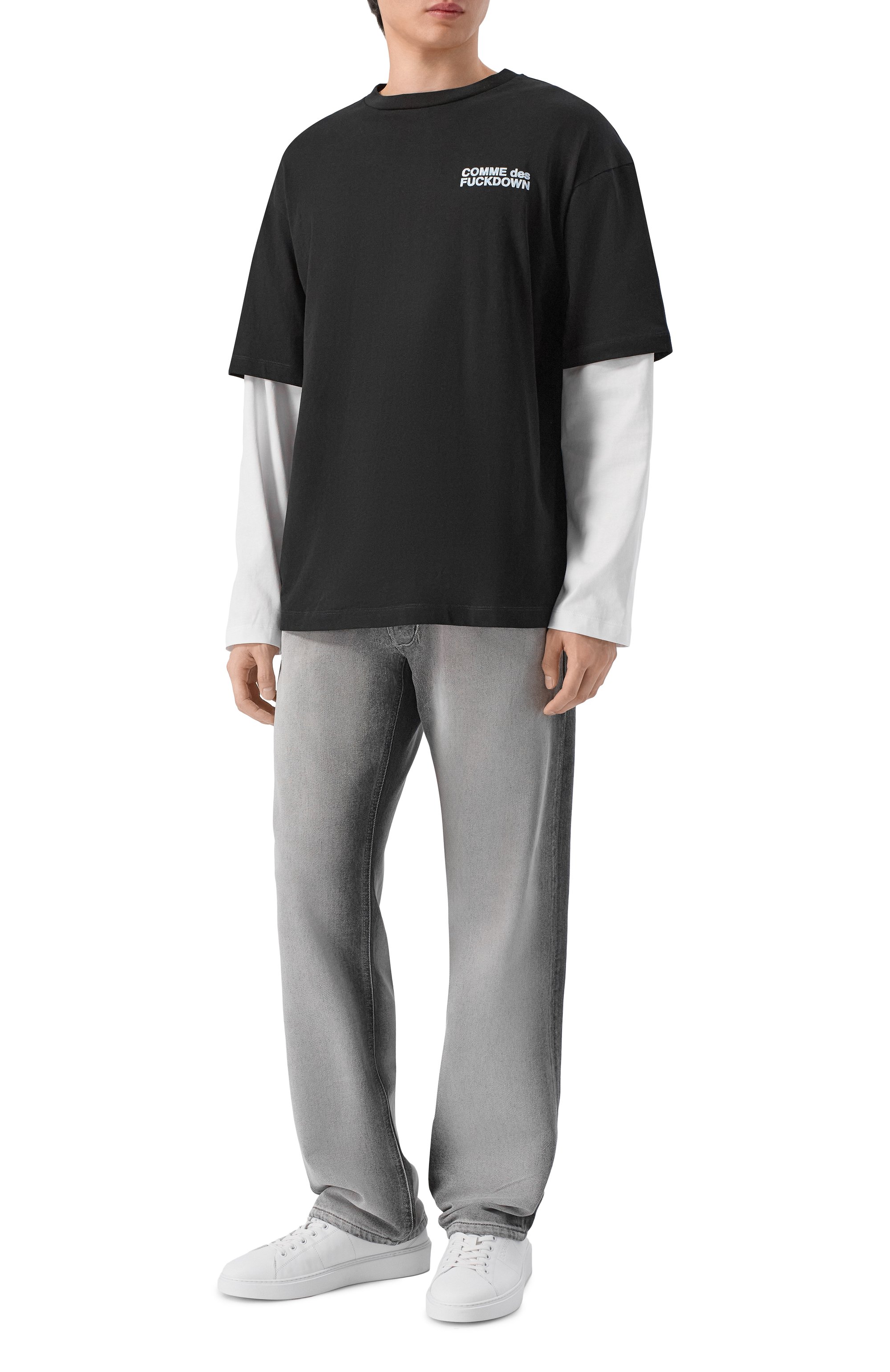 Хлопковый лонгслив COMME DES FUCKDOWN, арт. CFABM01969, фото 2
