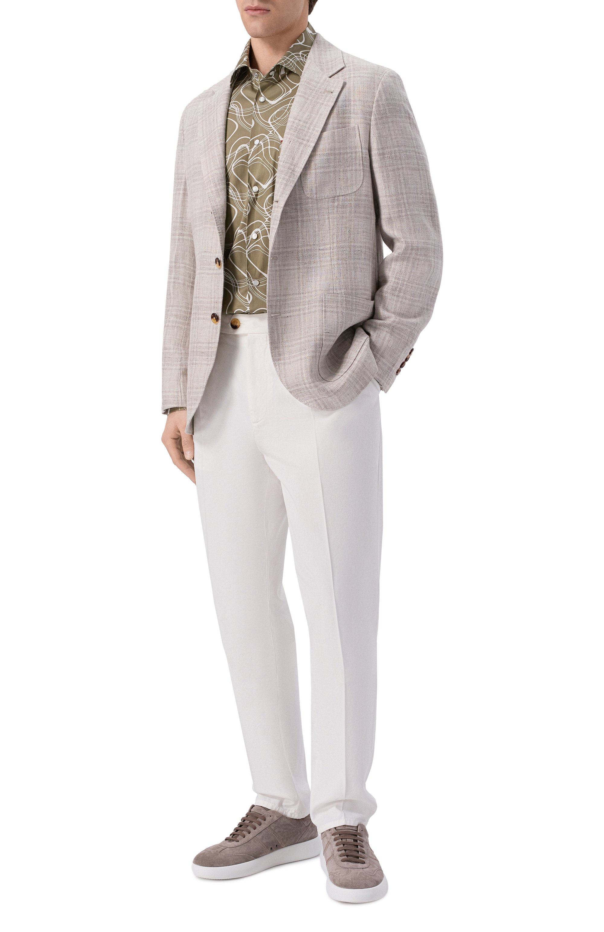 Хлопковая рубашка KITON, арт. UMCNERCH0924808, фото 2