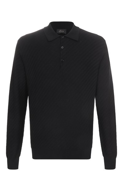 Мужская поло из шелка и хлопка BRIONI, арт. UMR10L/PAK22