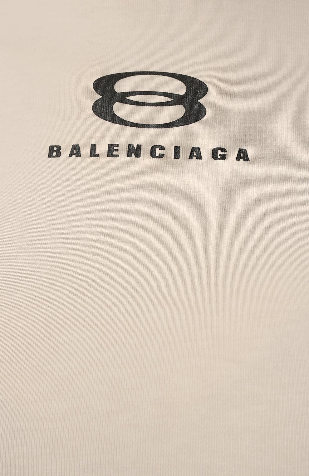 Хлопковая футболка BALENCIAGA кремового цвета по цене 45200 руб., арт. 681057/TLVG2, фото 5 Хлопковая футболка BALENCIAGA, арт. 681057/TLVG2, фото 5