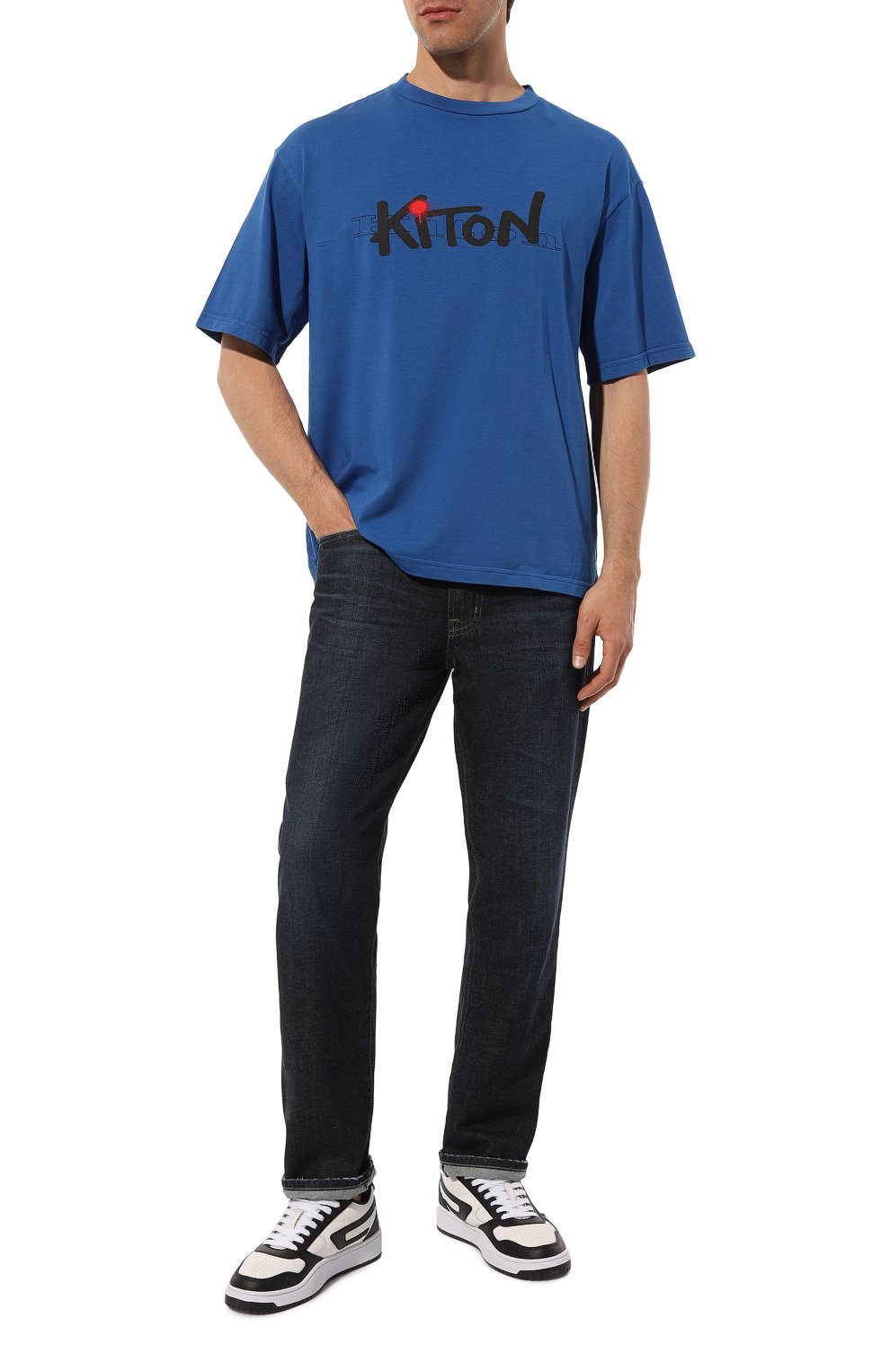 Хлопковая футболка KITON, арт. UMK0364, фото 2