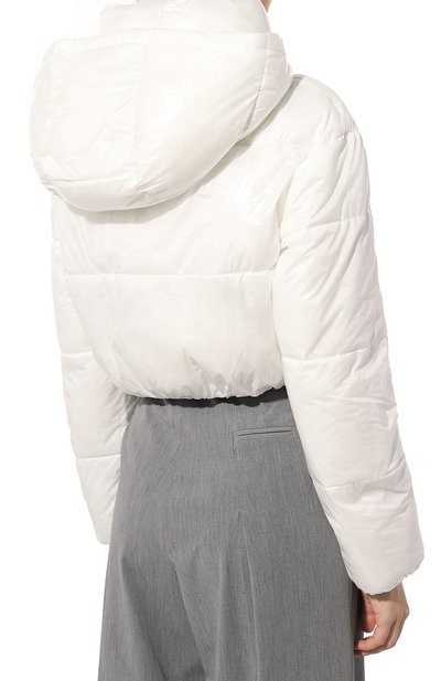 Утепленная куртка PATRIZIA PEPE белого цвета по цене 37800 руб., арт. 8O0085_A304, фото 4 Утепленная куртка PATRIZIA PEPE, арт. 8O0085_A304, фото 4