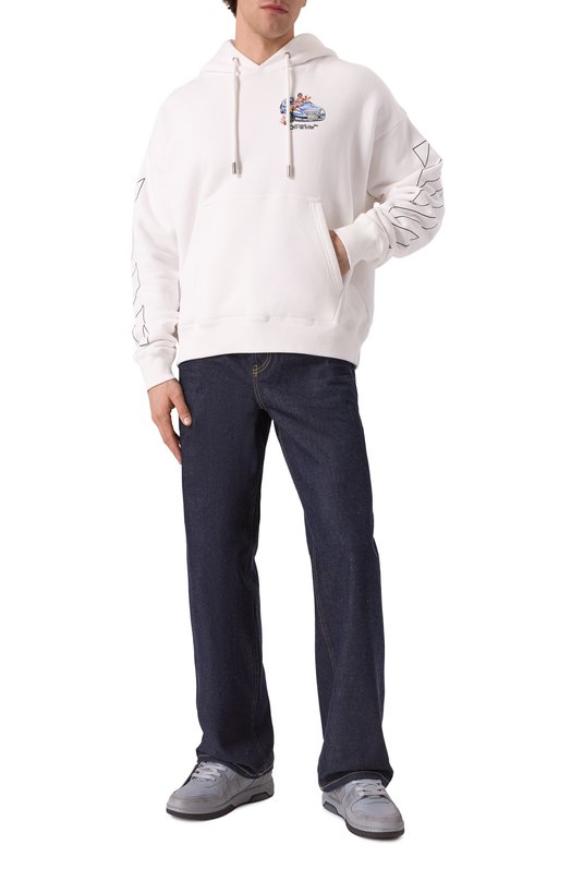 Комбинированные кеды Out Of Office Off-White 0MIA189S25LEA006 Серый  0MIA189S25LEA006 Фото 2