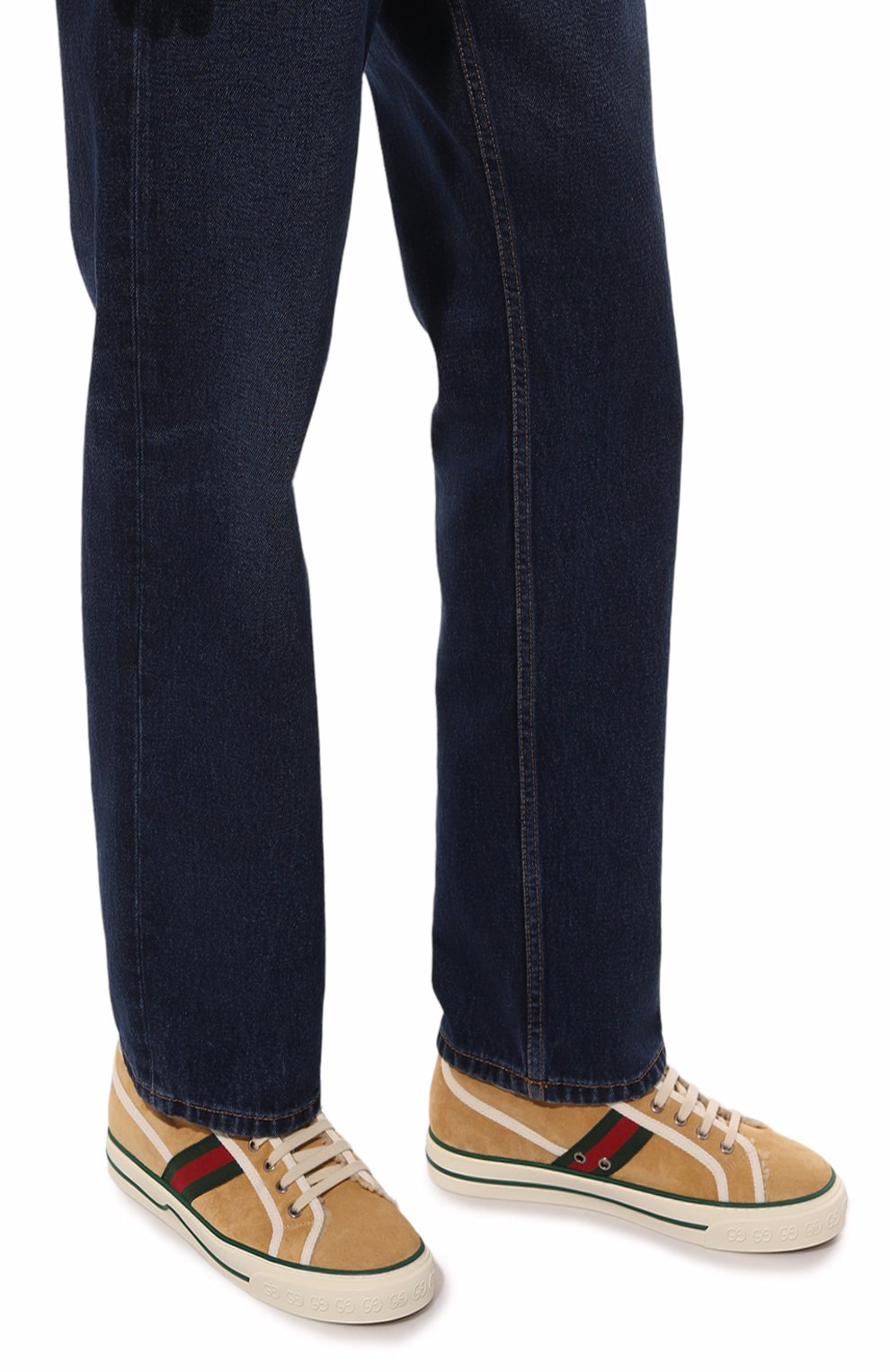 Замшевые кеды tennis 1977 GUCCI, арт. 649329 UAE10, фото 3