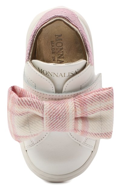 Кожаные кеды MONNALISA, арт. 836016, фото 4