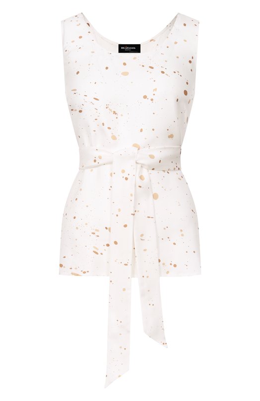 Шелковый топ Kiton D51443K0999G Белый D51443K0999G