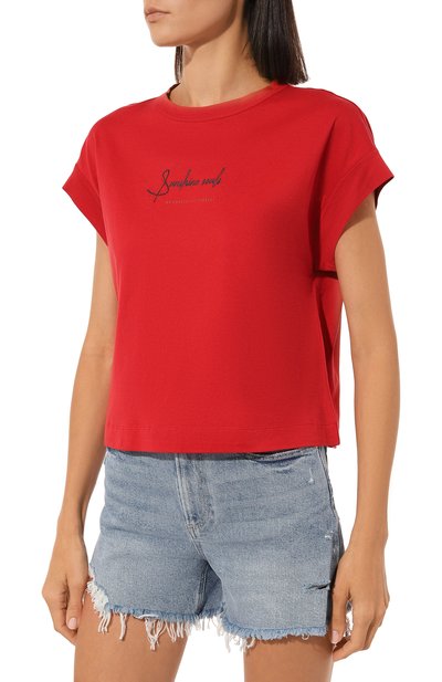 Хлопковая футболка BRUNELLO CUCINELLI, арт. MP045BX910, фото 3