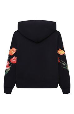 Детский хлопковая толстовка DOLCE & GABBANA темно-синего цвета, арт. L5JWAU/G7NNZ | Фото 2 (Материал сплава: Проставлено; Драгоценные камни: Проставлено; Материал внешний: Хлопок; Рукава: Длинные; Девочки Кросс-КТ: Толстовка-одежда; Ростовка одежда: 5 лет | 110 см, 10 - 11 лет | 140 - 146см, 3 года | 98 см, 12 лет | 152 см, 2 года | 92 см, 13 - 15 лет | 158 см, 6 лет | 116 см, 8 лет | 128 см, 4 года | 104 см)