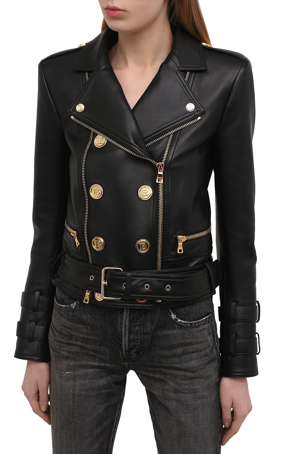 Кожаная куртка BALMAIN, арт. VF18248/L062, фото 3
