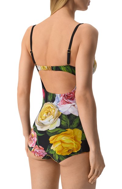 Слитный купальник DOLCE & GABBANA черного цвета по цене 95500 руб., арт. 09A13J/FSG9R, фото 3 Слитный купальник DOLCE & GABBANA, арт. 09A13J/FSG9R, фото 3