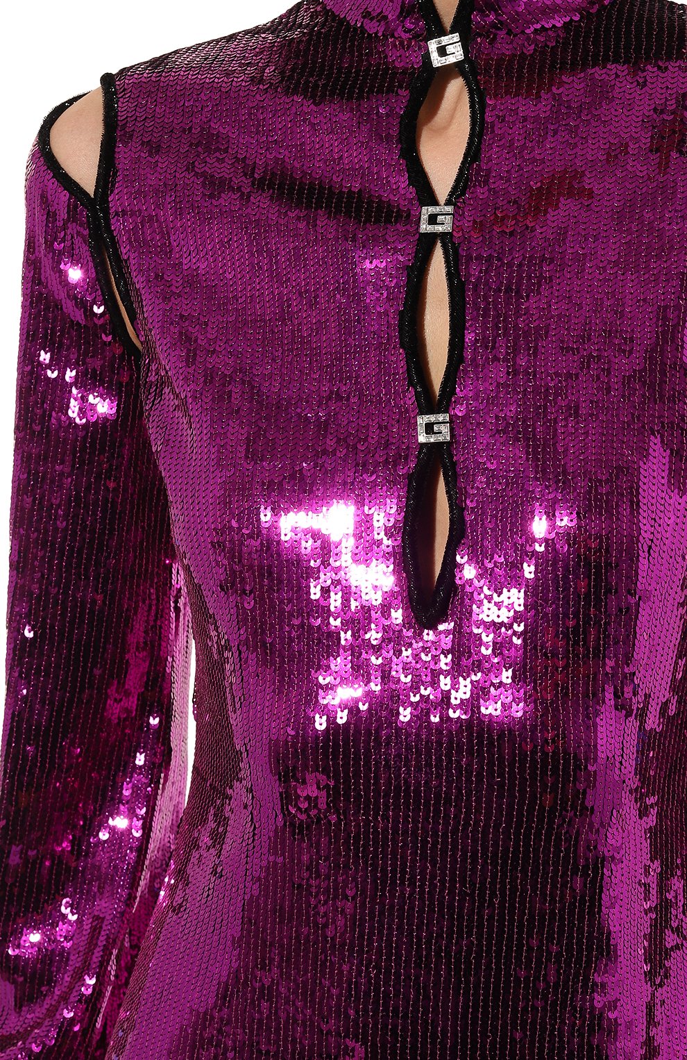 Платье с пайетками GUCCI фиолетового цвета по цене 1584000 руб., арт. 627553 ZAEYB, фото 5 Платье с пайетками GUCCI, арт. 627553 ZAEYB, фото 5