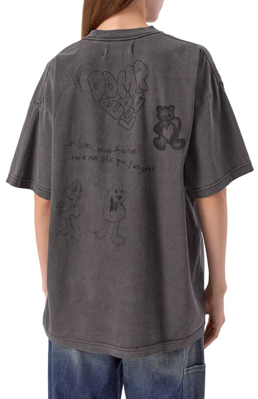 Хлопковая футболка DOMREBEL BALL00N T-SHIRT Серый  BALL00N T-SHIRT Фото 4
