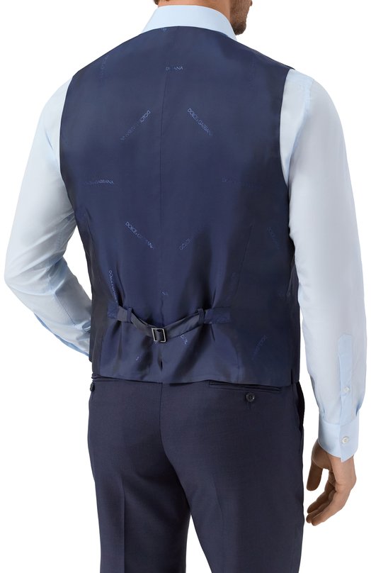 Шерстяной костюм-тройка Dolce & Gabbana GK02XT/FM2GS Синий  GK02XT/FM2GS Фото 5