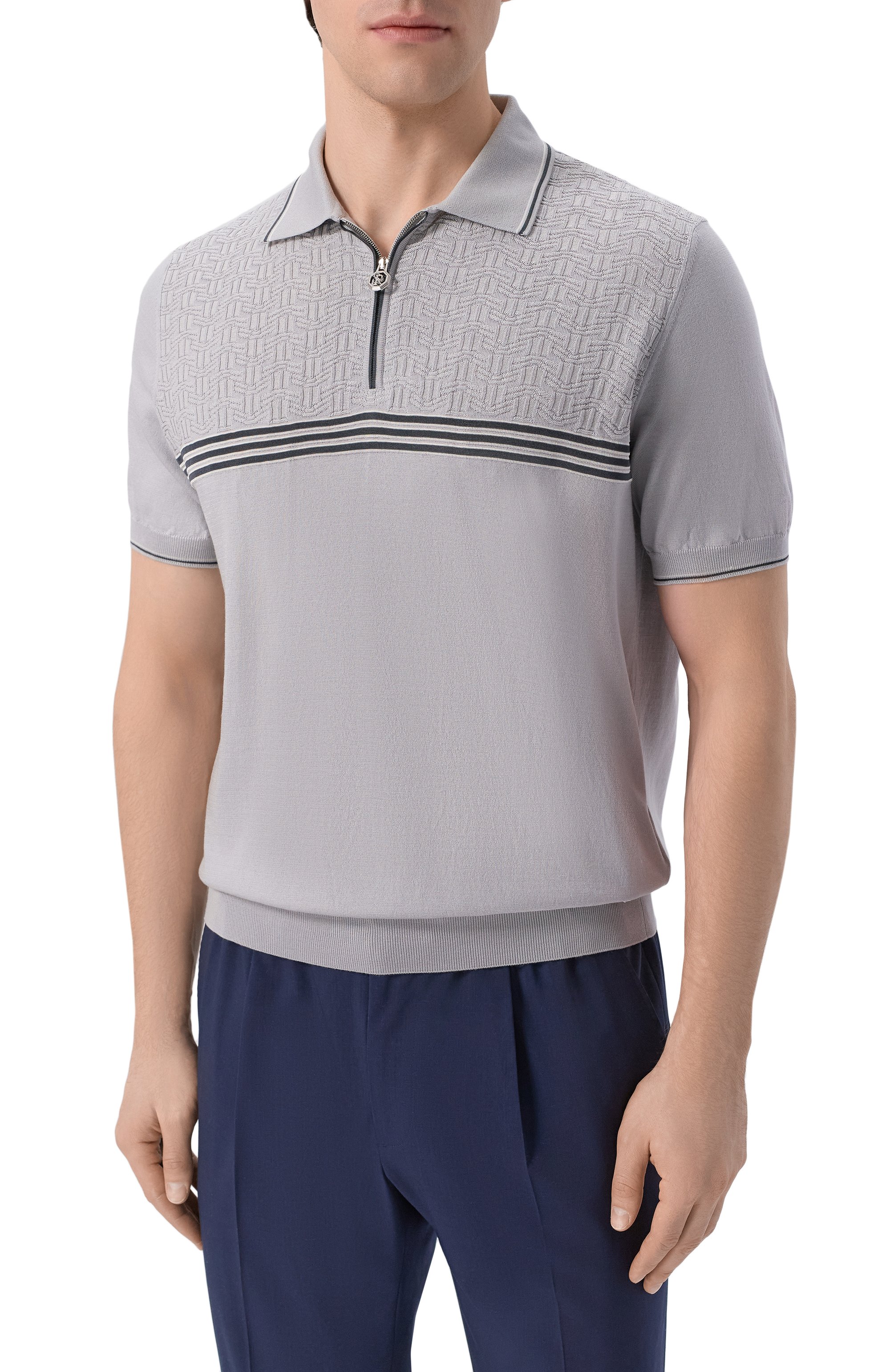 Поло из шелка и хлопка STEFANO RICCI, арт. K818117P31/F26283, фото 3