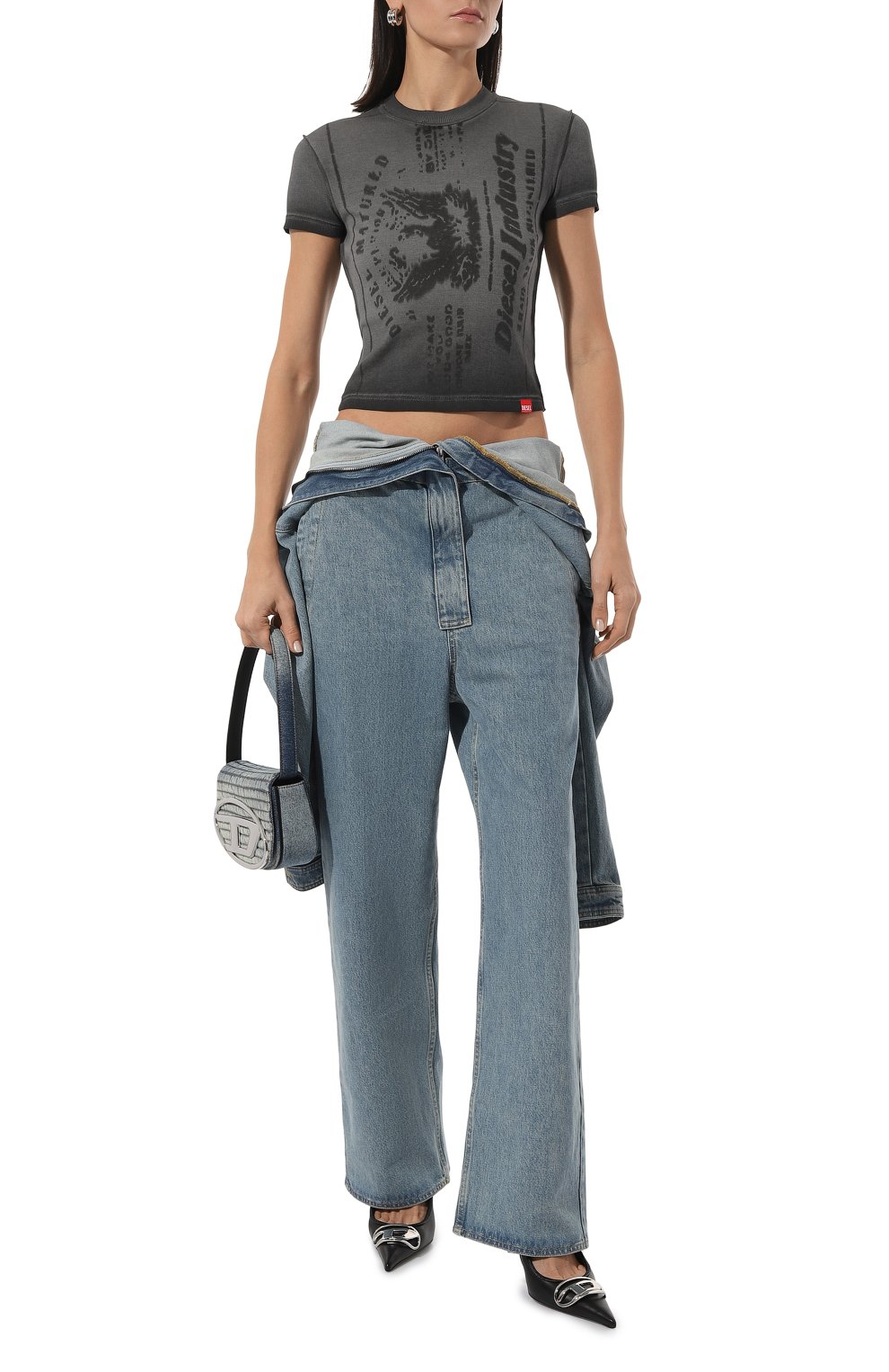 Хлопковая футболка DIESEL, арт. A11270/0SQAD, фото 2