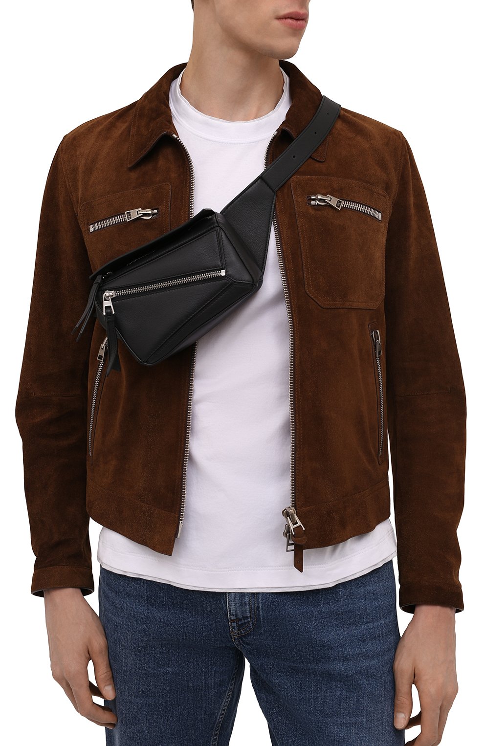 Кожаная поясная сумка puzzle mini LOEWE, арт. B510U89X02, фото 2