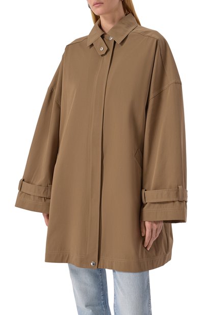 Хлопковый плащ TOTEME, арт. 253-WR00220-FB0490, фото 3