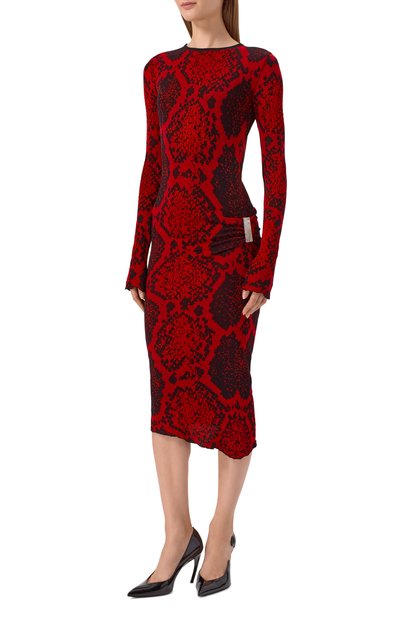 Платье из вискозы и хлопка THE ATTICO, арт. 251WCW00253/KCC004AA, фото 3