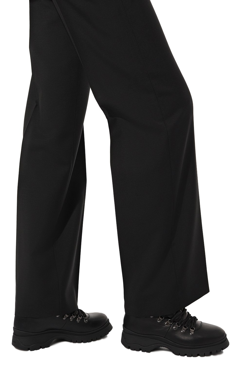 Кожаные ботинки PRADA черного цвета по цене 105000 руб., арт. 1T588L-3A6N-F0002-ZF30, фото 3 Кожаные ботинки PRADA, арт. 1T588L-3A6N-F0002-ZF30, фото 3