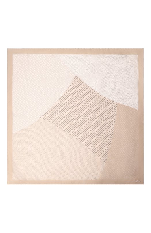 Шелковый платок BOSS 50536118 Бежевый  50536118 Фото 4