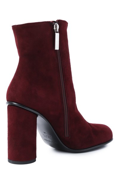 Замшевые ботильоны MATTIA CAPEZZANI бордового цвета по цене 59950 руб., арт. W518/CAM0SCI0, фото 5 Замшевые ботильоны MATTIA CAPEZZANI, арт. W518/CAM0SCI0, фото 5