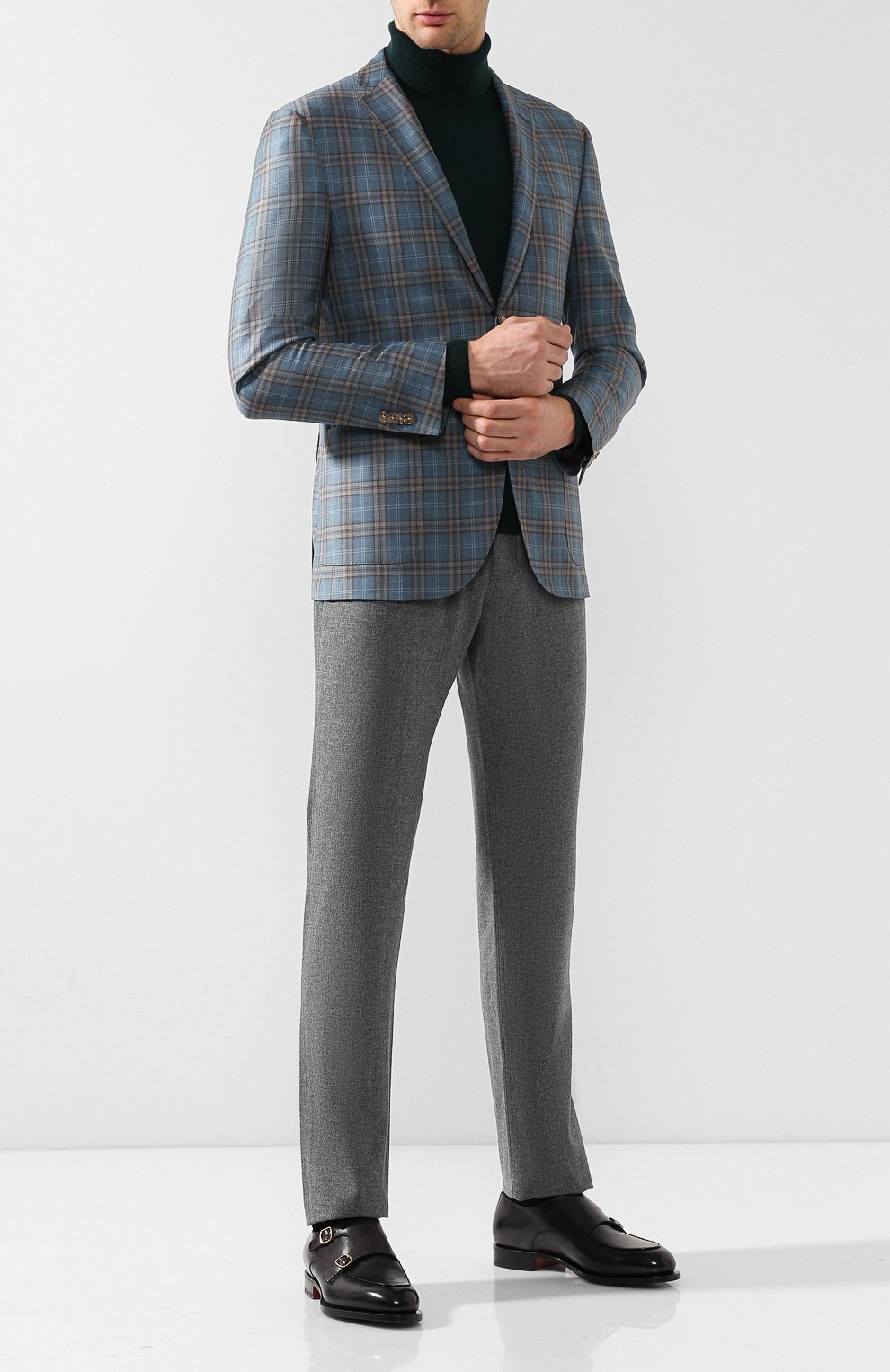 Кожаные монки SANTONI, арт. MCC016036MC3HVVDN42, фото 2