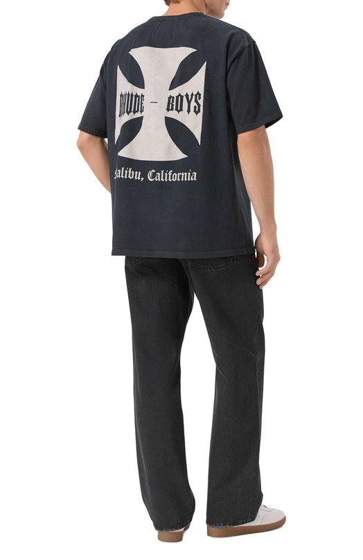 Хлопковая футболка Rhude RHPF25TT07012 Чёрный  RHPF25TT07012 Фото 2