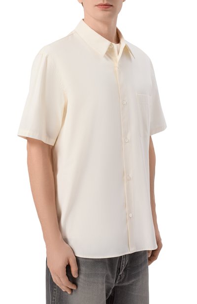 Хлопковая рубашка ATTACHMENT кремового цвета по цене 57900 руб., арт. AS61-089, фото 3 Хлопковая рубашка ATTACHMENT, арт. AS61-089, фото 3