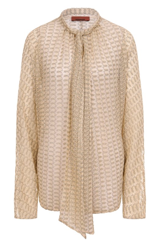 Блузка из вискозы Missoni DS25SJ08/BR010R Бежевый DS25SJ08/BR010R