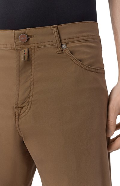 Брюки из хлопка и лиоцелла KITON, арт. UPNJS1K0610H, фото 5