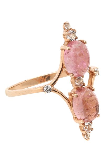 Кольцо с розовым турмалином и топазами MOONKA, арт. ai-vr-p, фото 1