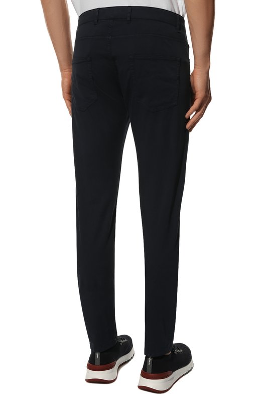 Брюки из хлопка и шелка Paul&Shark 22414044/ILH Синий  22414044/ILH Фото 4