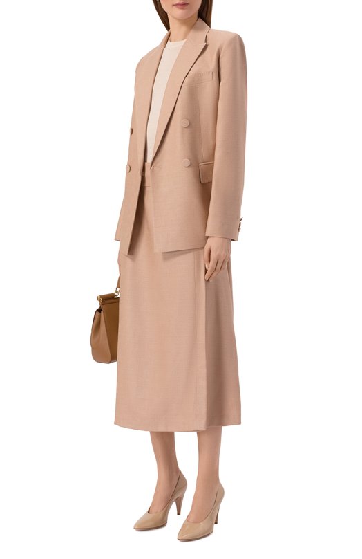 Кожаные туфли Amelia 85 Gianvito Rossi G22325.85RIC.NUISAND Бежевый  G22325.85RIC.NUISAND Фото 3