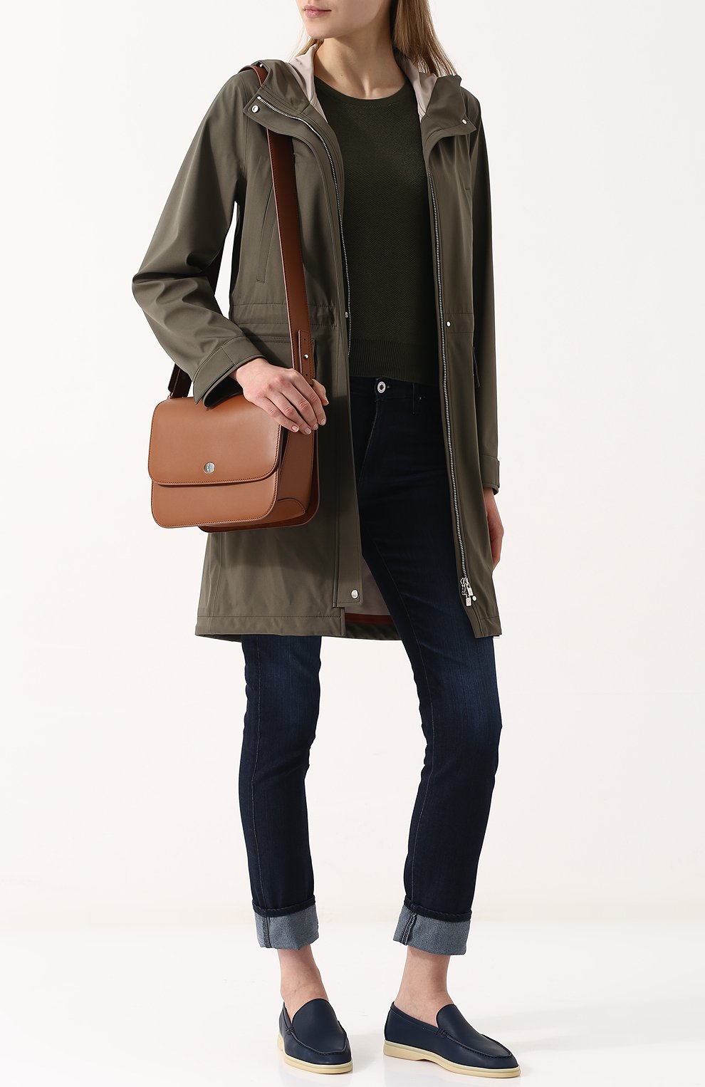 Кожаные лоферы summer walk LORO PIANA, арт. FAI0323, фото 2