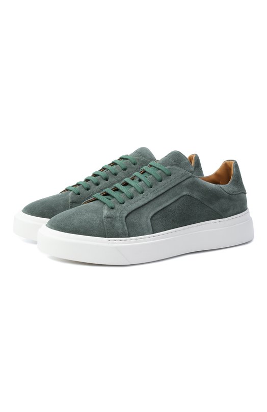 Замшевые кеды Kiton USSA268N0127908 Зелёный USSA268N0127908