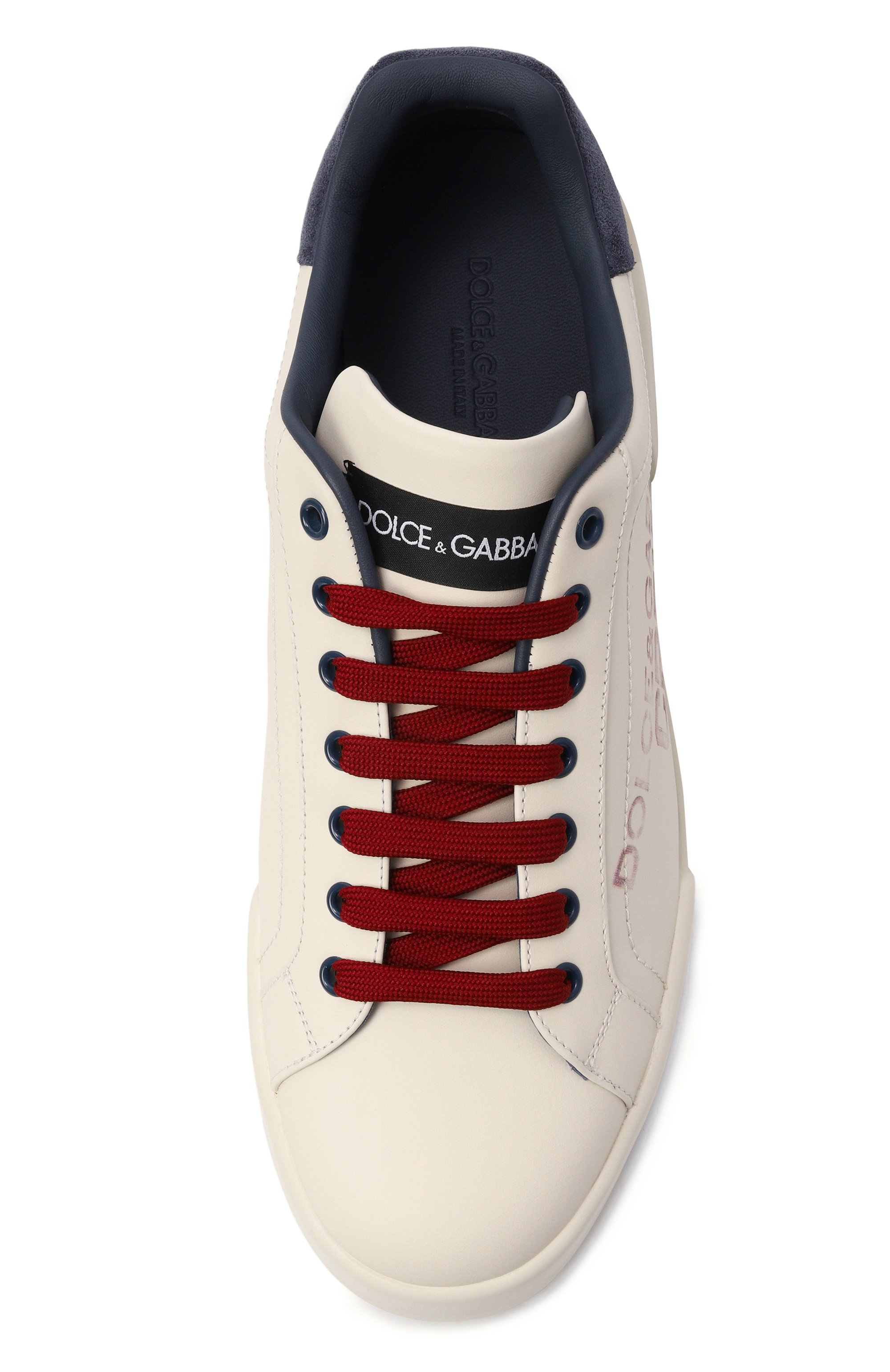 Кожаные кеды portofino light strobel DOLCE & GABBANA, арт. CS2398/A0191, фото 5