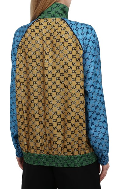 Шелковый бомбер GUCCI, арт. 660265/XJDJJ, фото 4