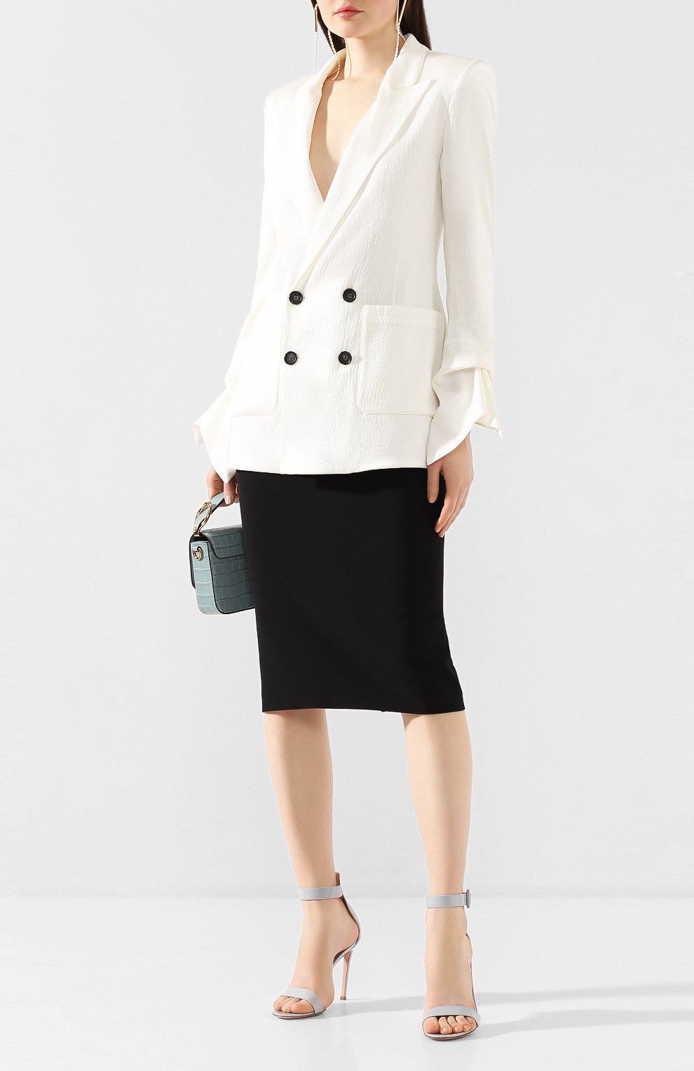 Кожаные босоножки portofino 105 GIANVITO ROSSI, арт. G61096.15RIC.VERCL0U, фото 2