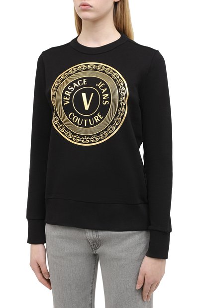 Хлопковый свитшот VERSACE JEANS COUTURE, арт. B6HZA7TX-ZDP309 REG. 48 F0IL/30318, фото 3