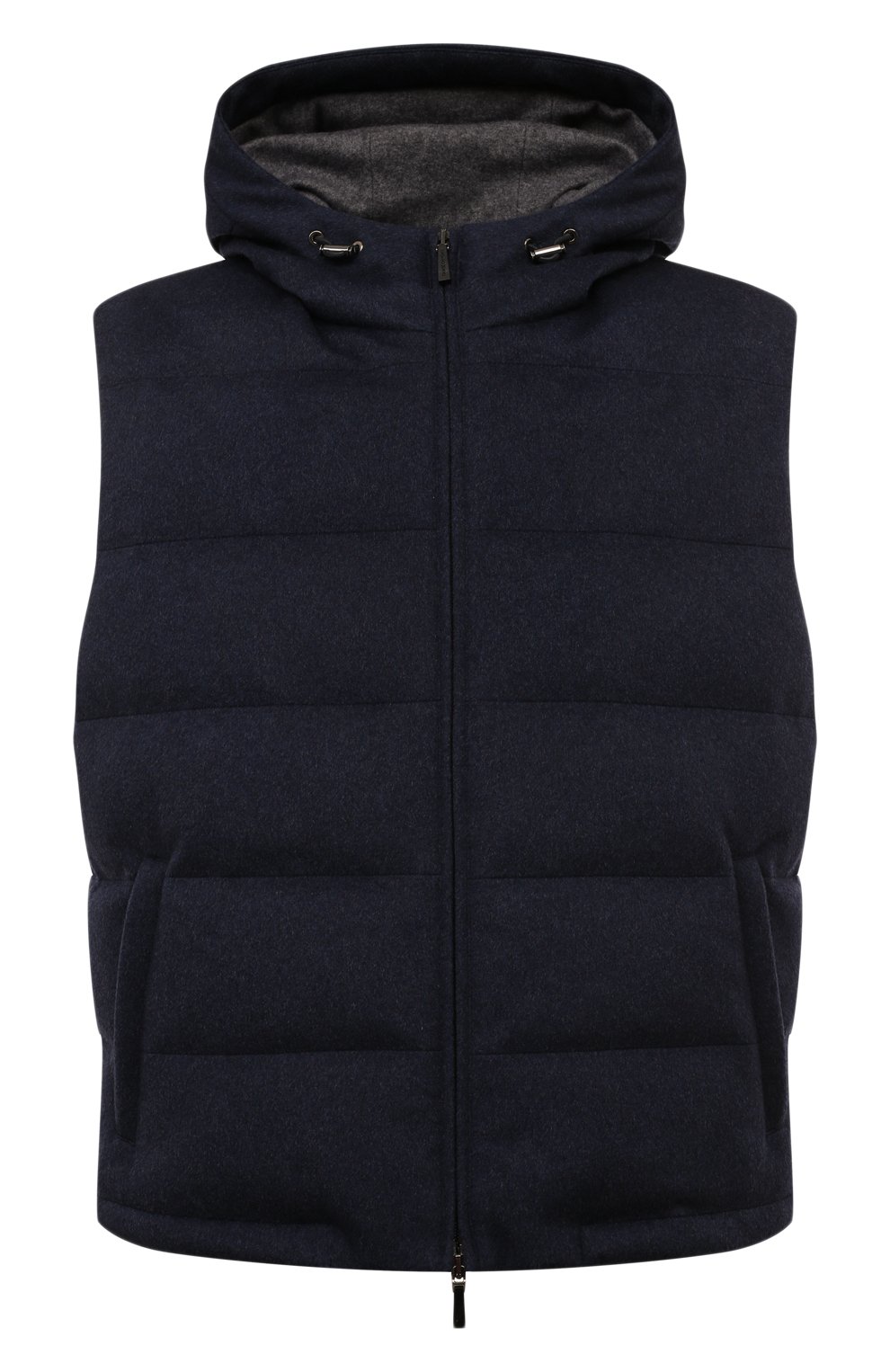Пуховый жилет COLOMBO темно-синего цвета по цене 394000 руб., арт. GL00157/90772-50, фото 1 Пуховый жилет COLOMBO, арт. GL00157/90772-50, фото 1