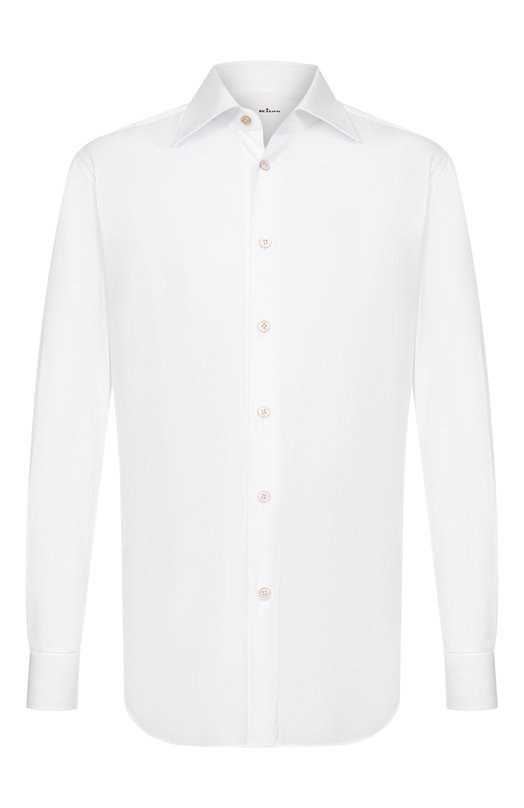 Хлопковая сорочка Kiton UCCH0948301 Белый UCCH0948301