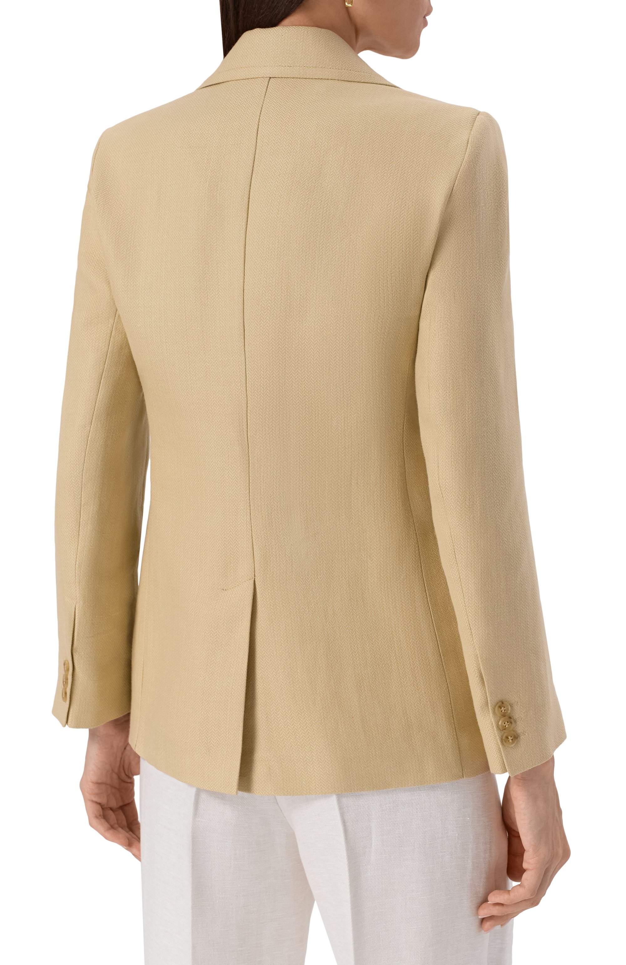 Жакет из хлопка и льна WEEKEND MAX MARA, арт. GALLI, фото 4