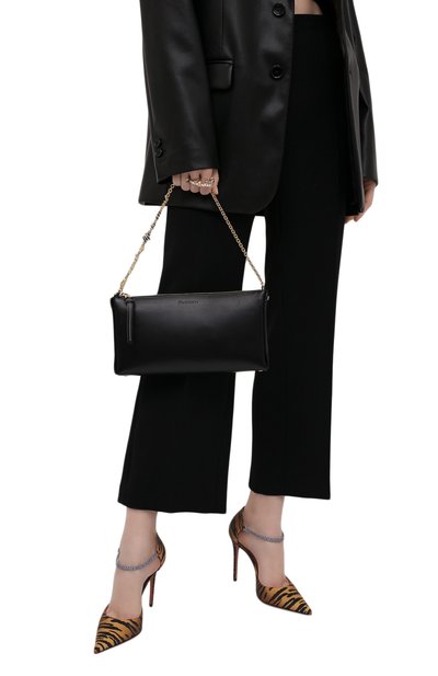 Текстильные туфли ursina AMINA MUADDI, арт. URSINA PUMP/PRINT SATIN/TIGER+TANZANITE CRYSTALS, фото 3