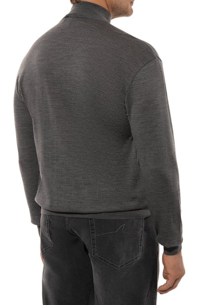 Шерстяной джемпер PAUL&SHARK темно-серого цвета по цене 35150 руб., арт. C0P1049, фото 4 Шерстяной джемпер PAUL&SHARK, арт. C0P1049, фото 4