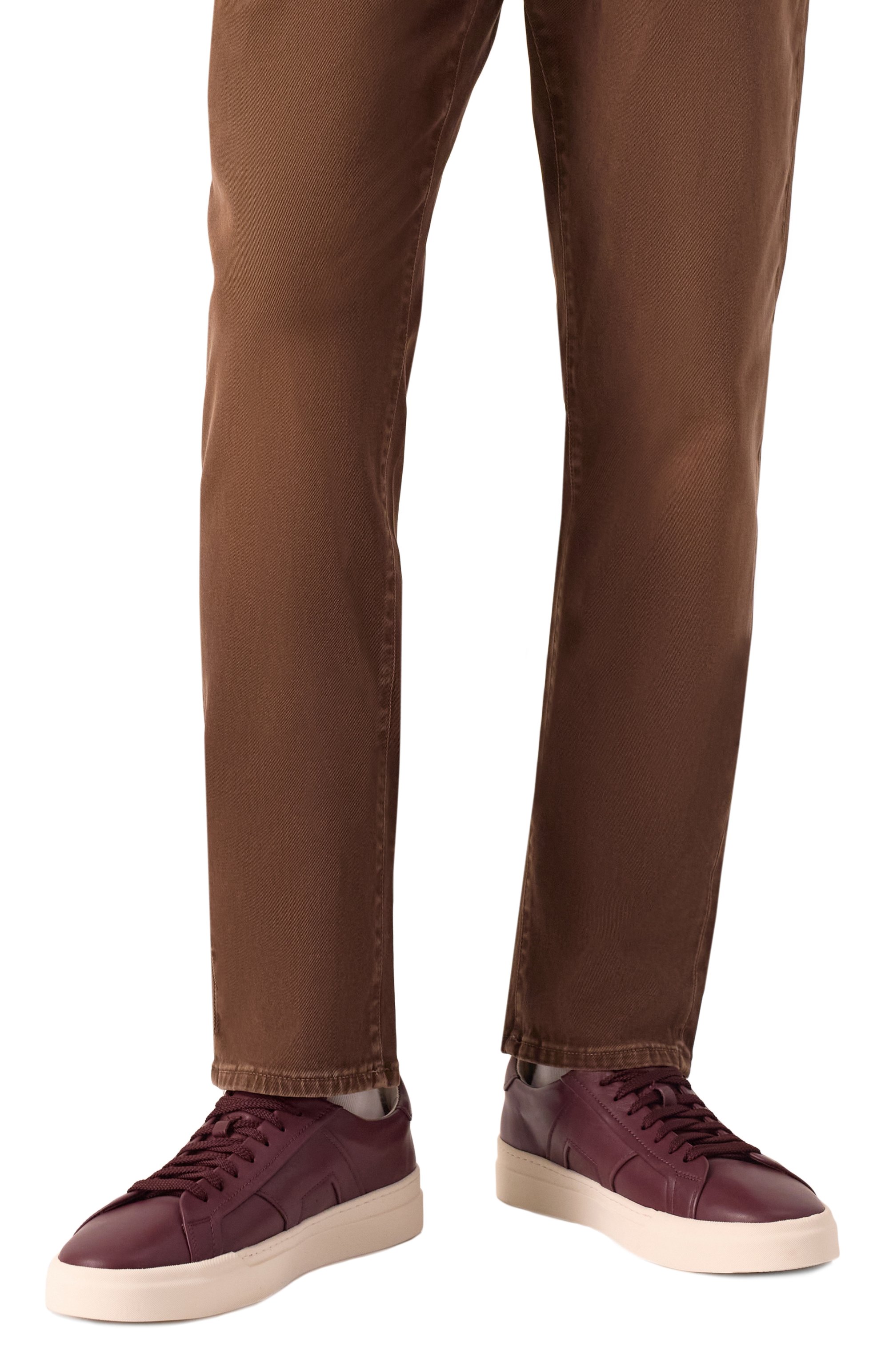 Кожаные кеды gloria SANTONI, арт. MBGG21779PNNGXWH, фото 3