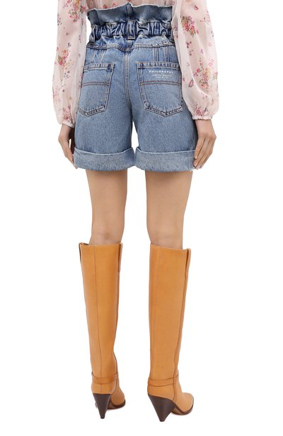 Джинсовые шорты PHILOSOPHY DI LORENZO SERAFINI голубого цвета по цене 35950 руб., арт. J0309/5730, фото 4 Джинсовые шорты PHILOSOPHY DI LORENZO SERAFINI, арт. J0309/5730, фото 4