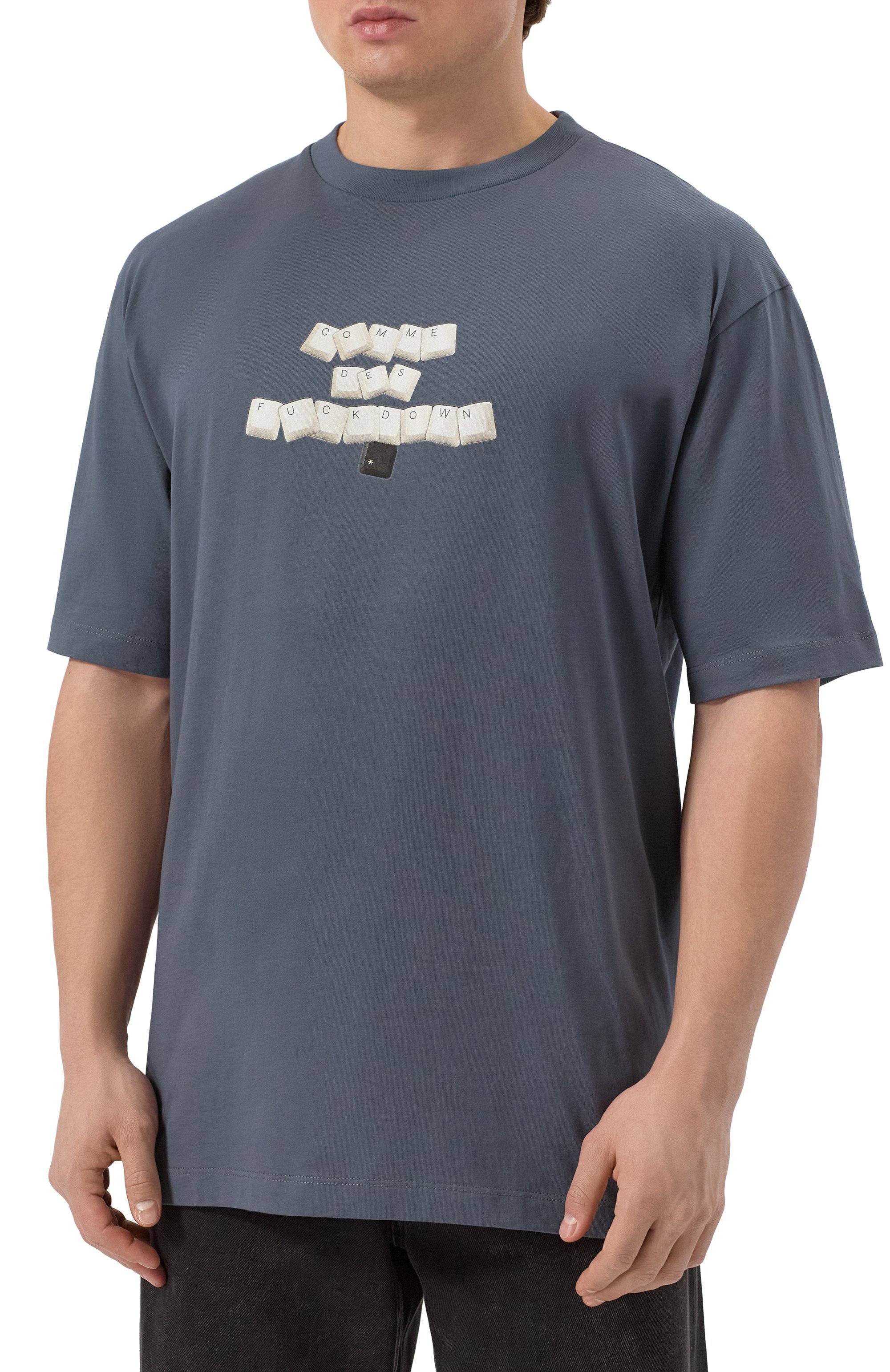 Хлопковая футболка COMME DES FUCKDOWN, арт. CFABM01589, фото 3