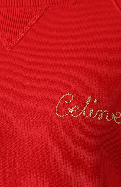 Хлопковый свитшот CELINE, арт. 2Y144052H, фото 5