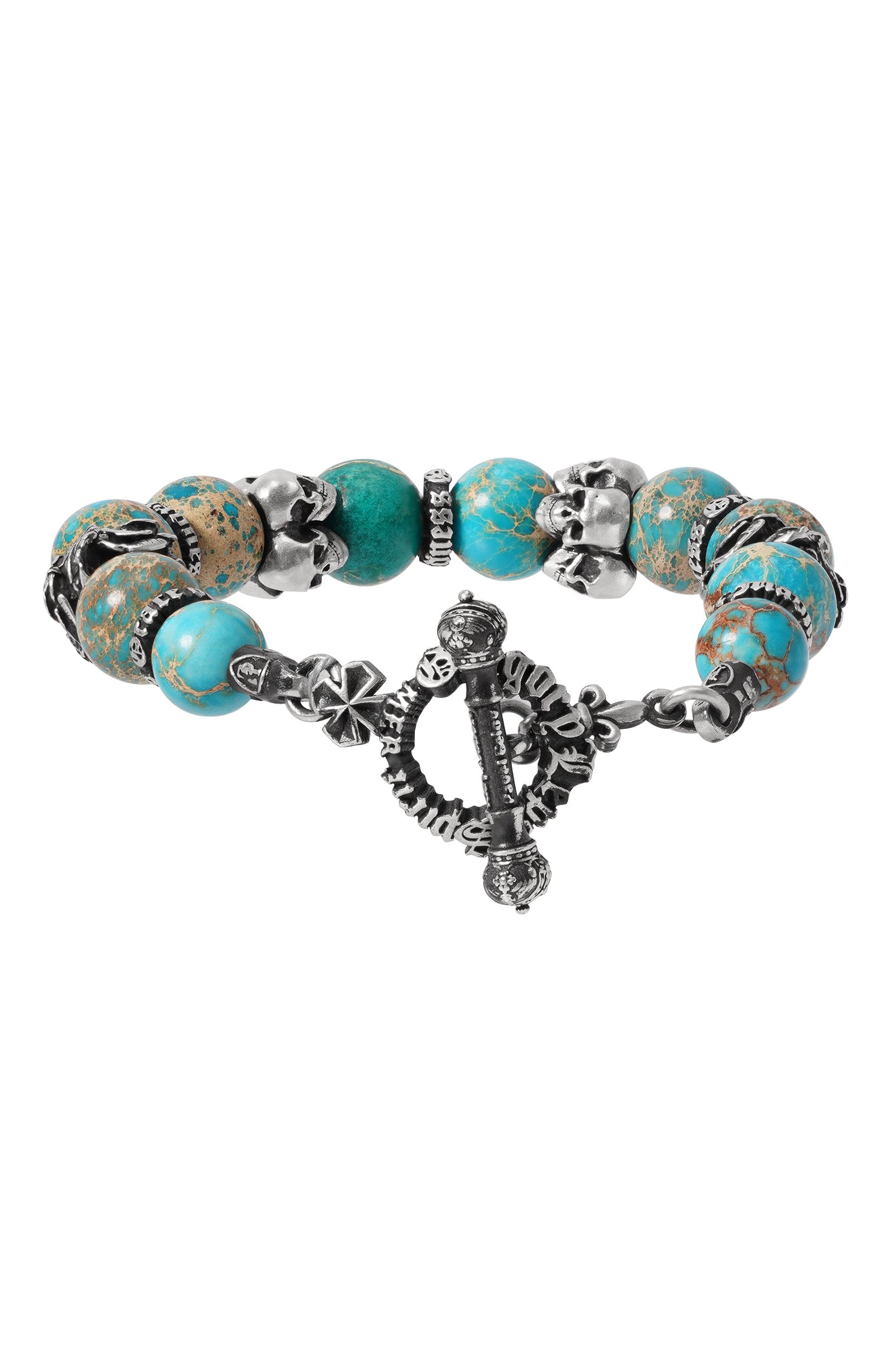Браслет ангелы и демоны GL JEWELRY бирюзового цвета по цене 33330 руб., арт. PB155A, фото 2 Браслет ангелы и демоны GL JEWELRY, арт. PB155A, фото 2